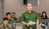 Đại tá Nguyễn Đức Long, thông tin tại cuộc họp báo. Ảnh: Phạm Nam.