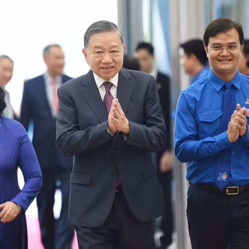Tổng Bí thư, Chủ tịch nước Tô Lâm dự phiên Trọng thể Đại hội Đoàn toàn quốc lần thứ XIII