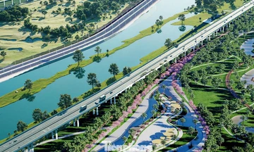 Hình ảnh thiết kế trục Đại lộ cảnh quan sông Hồng hơn 850 nghìn tỷ đồng