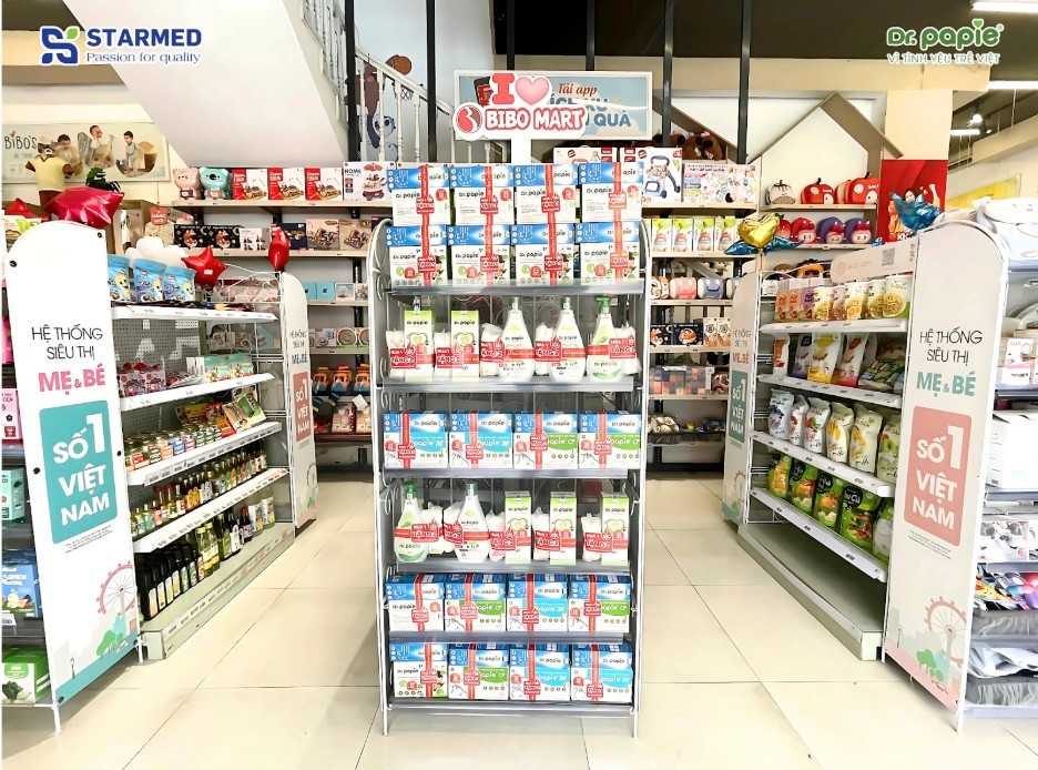 Các sản phẩm của Dr.Papie (STARMED) phủ xanh kệ hàng 16.000 siêu thị, nhà thuốc toàn quốc. cmhqc5.jpg