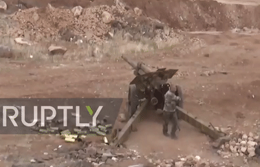 Syria triển khai loạt pháo phản lực Msta-B lên tiền tuyến Idlib