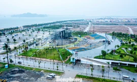 Cảnh tan hoang tại sân khấu siêu nhạc hội Superfest 2025 bị sập do dông lốc ở Hạ Long