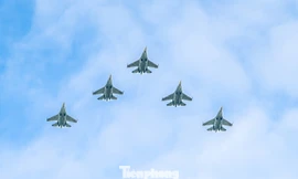 Một ngày huấn luyện của đội hình máy bay chiến đấu tham gia sự kiện A80