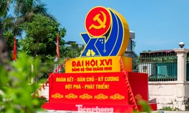 Quảng Ninh rực rỡ cờ hoa chào mừng Đại hội Đảng bộ tỉnh lần thứ XVI