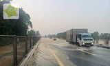 Cao tốc Hà Nội - Thái Nguyên ngập nặng, ô tô lưu thông thế nào? 