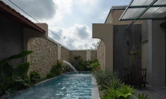 Thiết kế nhà phố 400m2 có hồ bơi