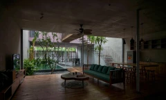 Nhà ở đan xen giữa những khu vườn xanh