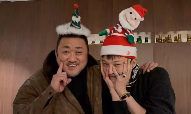 Ma Dong Seok và G-Dragon cùng nhau đón Giáng sinh