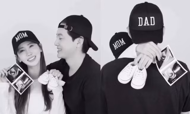 Cuối cùng 'cặp đôi visual cổ tích' Se7en và Lee Da Hae cũng lên chức bố mẹ