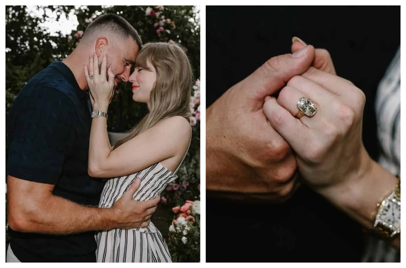 Cặp đôi thu hút sự chú ý khi cùng đăng ảnh khoảnh khắc cầu hôn đầy lãng mạn.