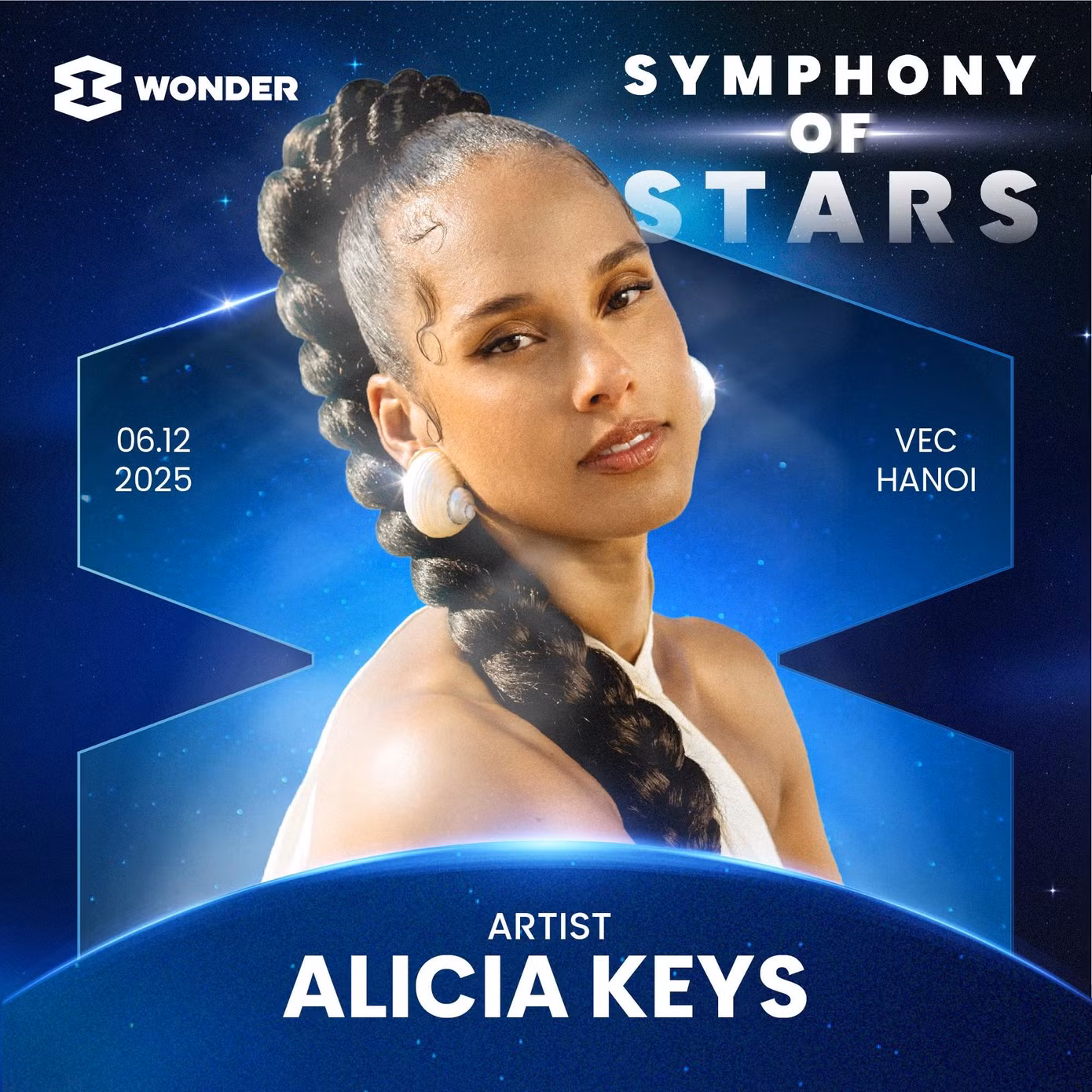 Alicia Keys sẽ biểu diễn trong sự kiện 8Wonder Winter 2025: Symphony of Stars.