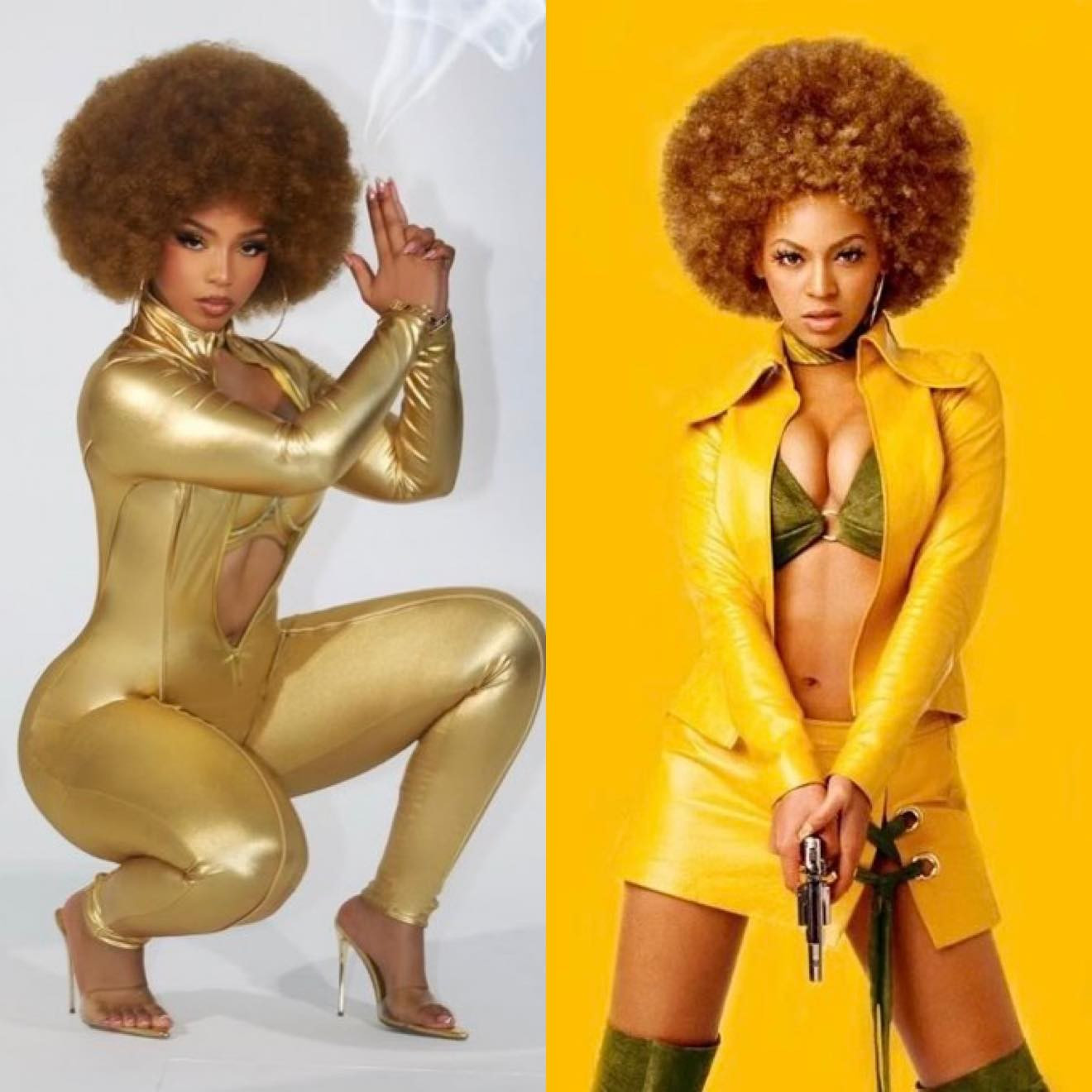 Chlöe chọn hóa trang thành nhân vật Foxxy Cleopatra từ phim Austin Powers: Goldmember.