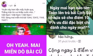 Việt Nam thắng tứ kết, giáo viên miễn kiểm tra bài cũ, cộng điểm cho những ai tên Toàn