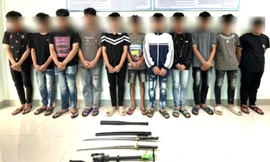 Khởi tố 10 đối tượng gây rối, chém người ở Tuyên Quang