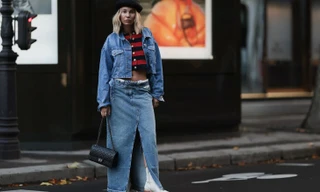 Cách phối đồ với chân váy denim dài theo xu hướng dự đoán hot nhất năm 2026
