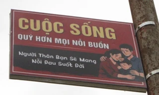 Biển báo mang thông điệp nhân văn thức tỉnh những người đang có ý định dại dột.