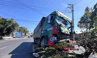 Hiện trường vụ tai nạn.