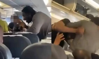 Hai ngôi sao ẩu đả dữ dội trên máy bay 
