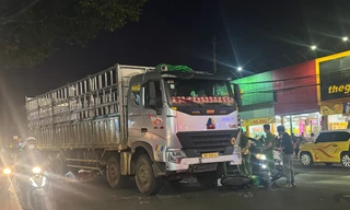 Hiện trường vụ tai nạn.