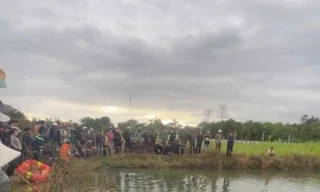 Hiện trường vụ đuối nước.