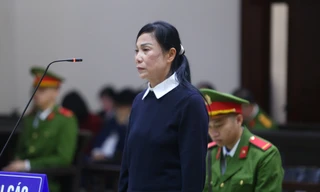 Hình ảnh cựu Bí thư Tỉnh ủy Vĩnh Phúc Hoàng Thị Thúy Lan tại phiên tòa phúc thẩm