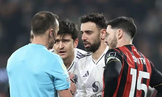 Bruno Fernandes, Carrick phẫn nộ với trọng tài