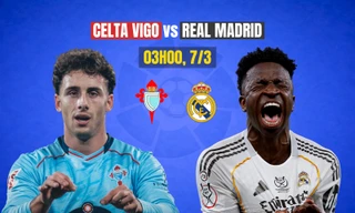 Nhận định Celta Vigo vs Real Madrid, 03h00 ngày 6/3: Nguy cho 'Kền kền trắng'