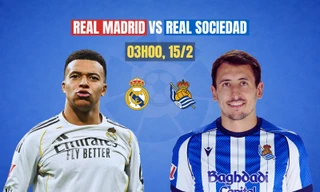 Nhận định Real Madrid vs Sociedad, 3h00 ngày 15/2: Đánh chiếm ngôi đầu