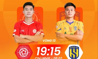 Trực tiếp Thể Công Viettel vs SLNA, 19h15 ngày 8/2: Cơ hội bằng vàng