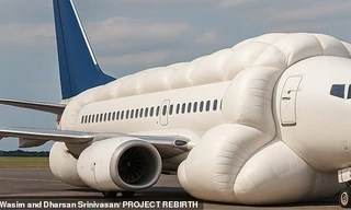 Lạ lẫm hình ảnh máy bay mặc 'áo giáp' chống... rơi