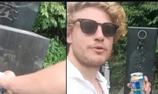 Bức xúc nam du khách có hành động bất kính ở nghĩa trang 