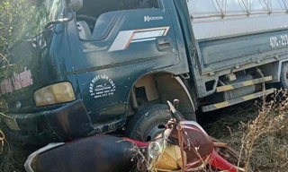 Hiện trường vụ tai nạn.