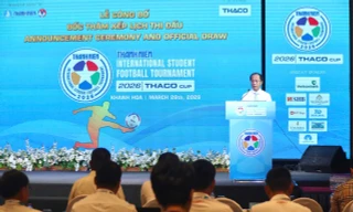 Lễ công bố bốc thăm xếp lịch thi đấu. 