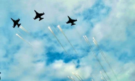Su-30MK2, Yak-130 lần đầu thả bẫy nhiệt trong buổi tổng duyệt diễu binh, diễu hành mừng Quốc khánh 2/9