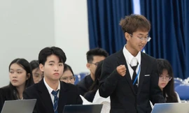 Minh Đăng phát biểu tại Mock COP 2025.