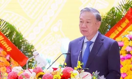 Tổng Bí thư Tô Lâm phát biểu tại lễ kỷ niệm. (Ảnh: Thành Duy).