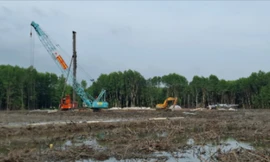 Mặt bằng sạch tuyến cao tốc Cà Mau - Đất Mũi đã đạt 95%