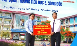 Từ nghĩa tình Ninh Bình - Cà Mau đến trường cho học sinh vùng đất mũi học 2 buổi/ngày
