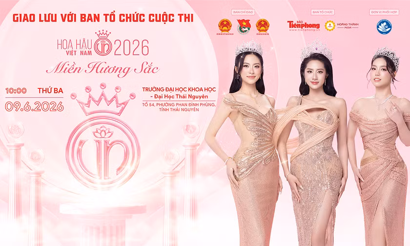 Hoa hậu Việt Nam 2024 Hà Trúc Linh sẽ có mặt tại Trường Đại học Khoa học – Đại học Thái Nguyên (TNUS) sáng 9/6/2026