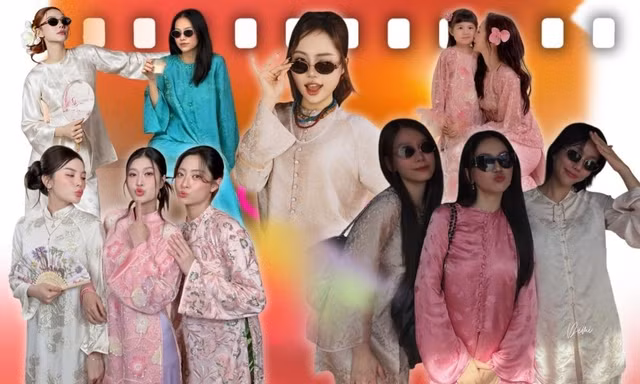 Áo dài kim sa, áo bà ba "thắng thế" trong tủ đồ mỹ nhân Việt dịp Tết Bính Ngọ