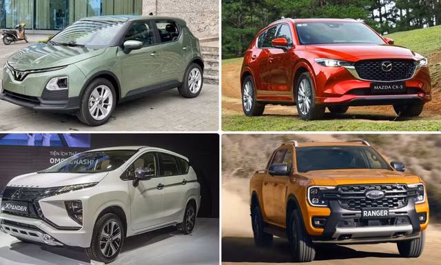 Ô tô bán chạy nhất theo phân khúc 7 tháng đầu năm 2025