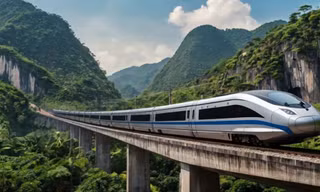 Dự án đường sắt Lào Cai - Hà Nội - Hải Phòng sẽ được khởi công trước ngày 19/12 tới. Ảnh minh họa: AI.