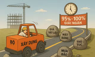 Giải ngân đầu tư công: Cú nước rút 'tiêu tiền' sẵn trên bàn Bộ Xây dựng 