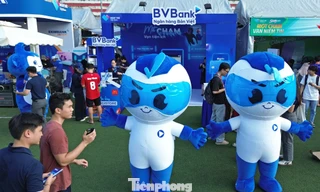 Không gian công nghệ trẻ trung tại gian hàng BVBank khuấy động Sóng Festival 