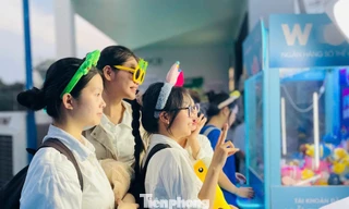 Trai xinh gái đẹp 'mỏi tay' bắt gấu tại Sóng Festival