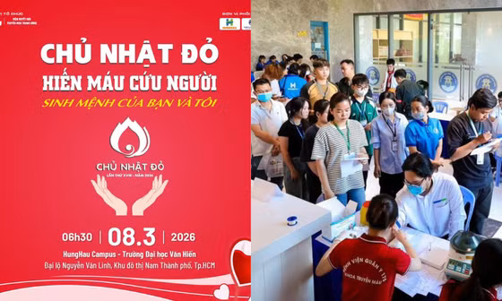 Hơn 5.000 sinh viên các trường đại học tại TP.HCM sẽ tham gia Chủ Nhật Đỏ 2026