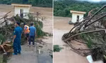 Hình ảnh trạm thủy văn ở Nghệ An trong mưa lũ: “Bỏ tài sản, không bỏ số liệu”