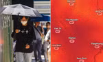 Người dân che nắng khi ra đường ở Hà Nội