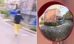 Người phụ nữ chỉnh gương cầu lồi trên phố theo phong thủy, gây ra nhiều tai nạn