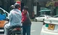 Hình ảnh ô tô 16 chỗ cháy ngùn ngụt ở TPHCM. Ảnh: MĐ.